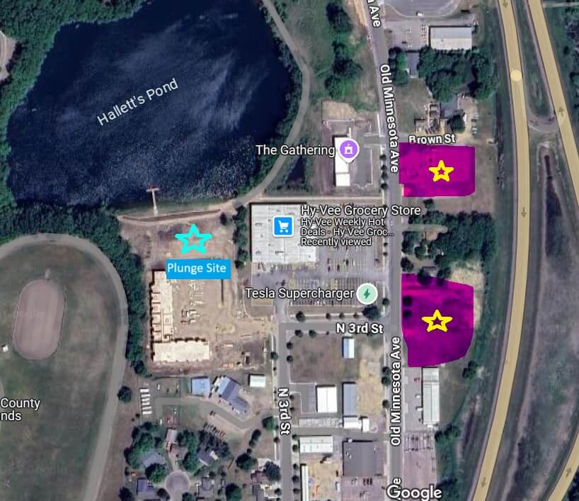 2025 St. Peter Polar Plunge parking map